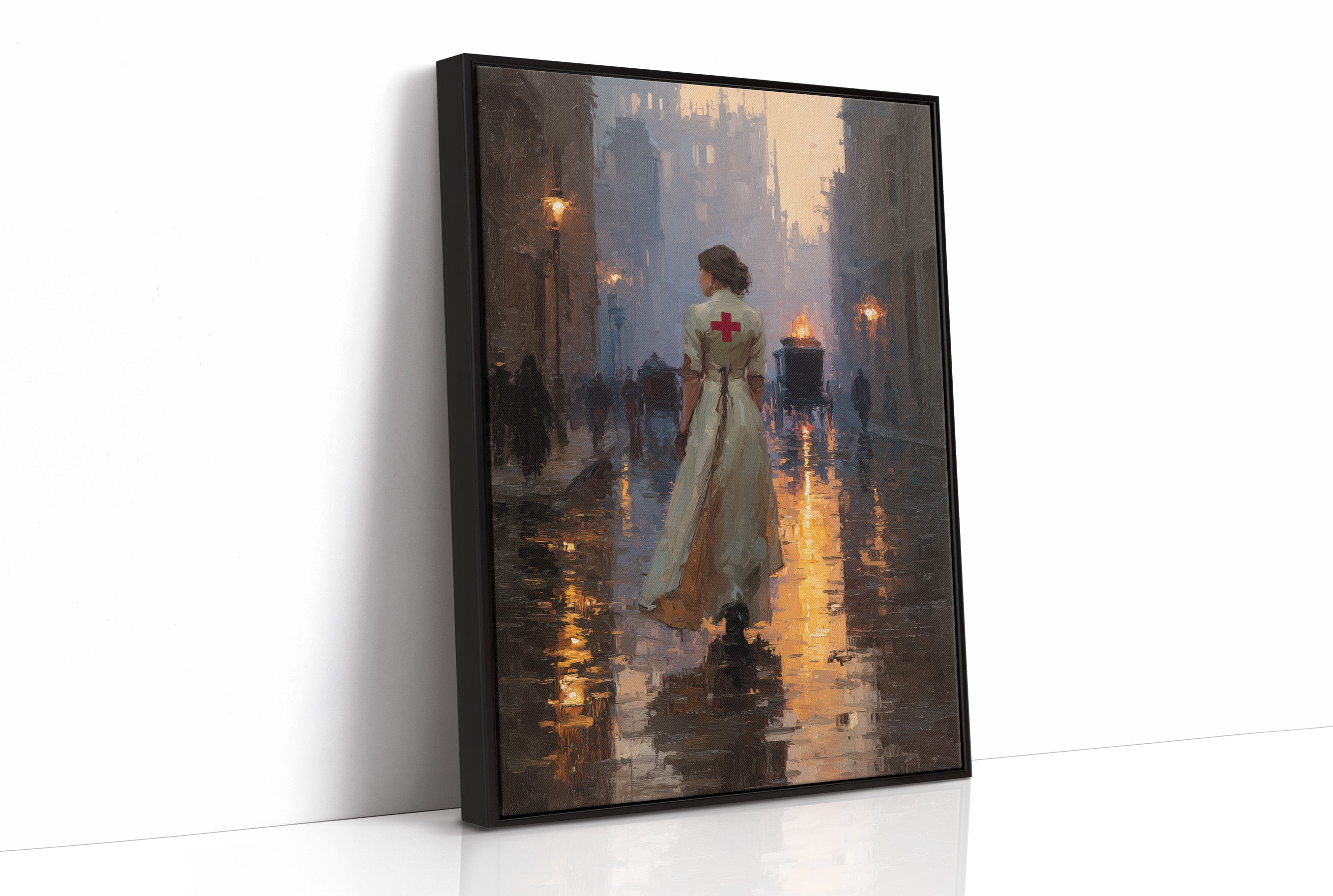 Twilight Mercy On Cobblestone Streets