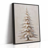 Snow Pine Stands In Gentle Light