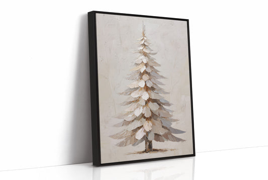 Snow Pine Stands In Gentle Light