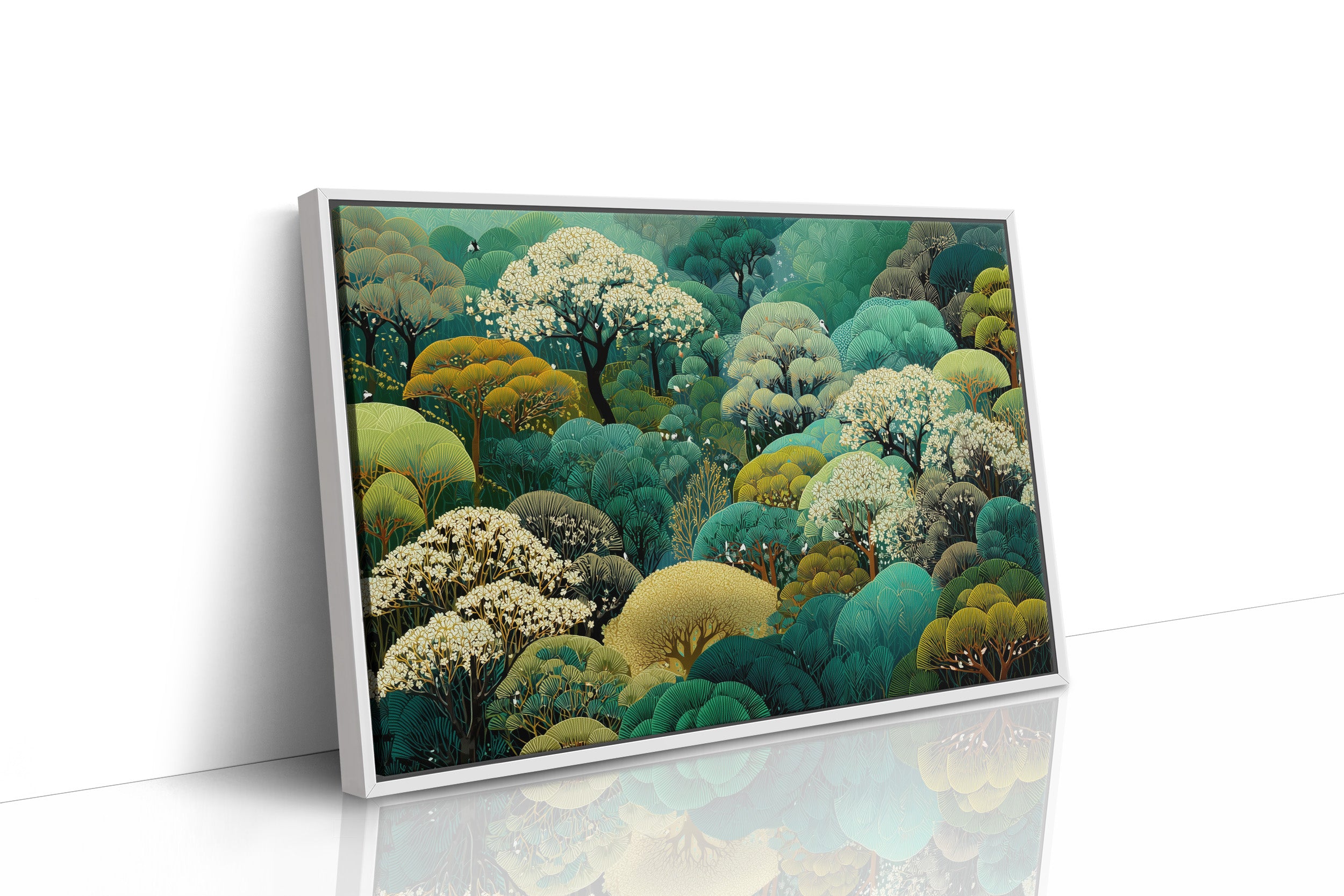 Forest Waves Dance In Emerald Light