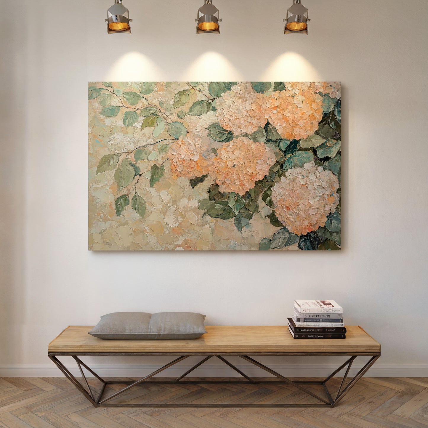 Peach Hydrangeas Paint Summer's Memory