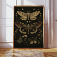 Nocturnal Wings and Wildflower Charms