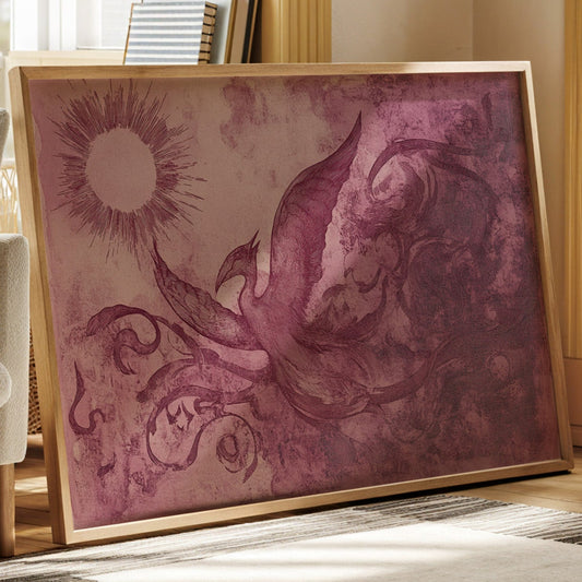 Pink Phoenix Chases Morning Light