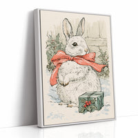 Storybook Bunny in a Red Bow