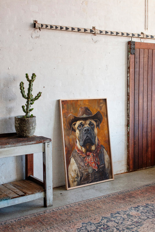 Bullmastiff Sheriff of the High Plains