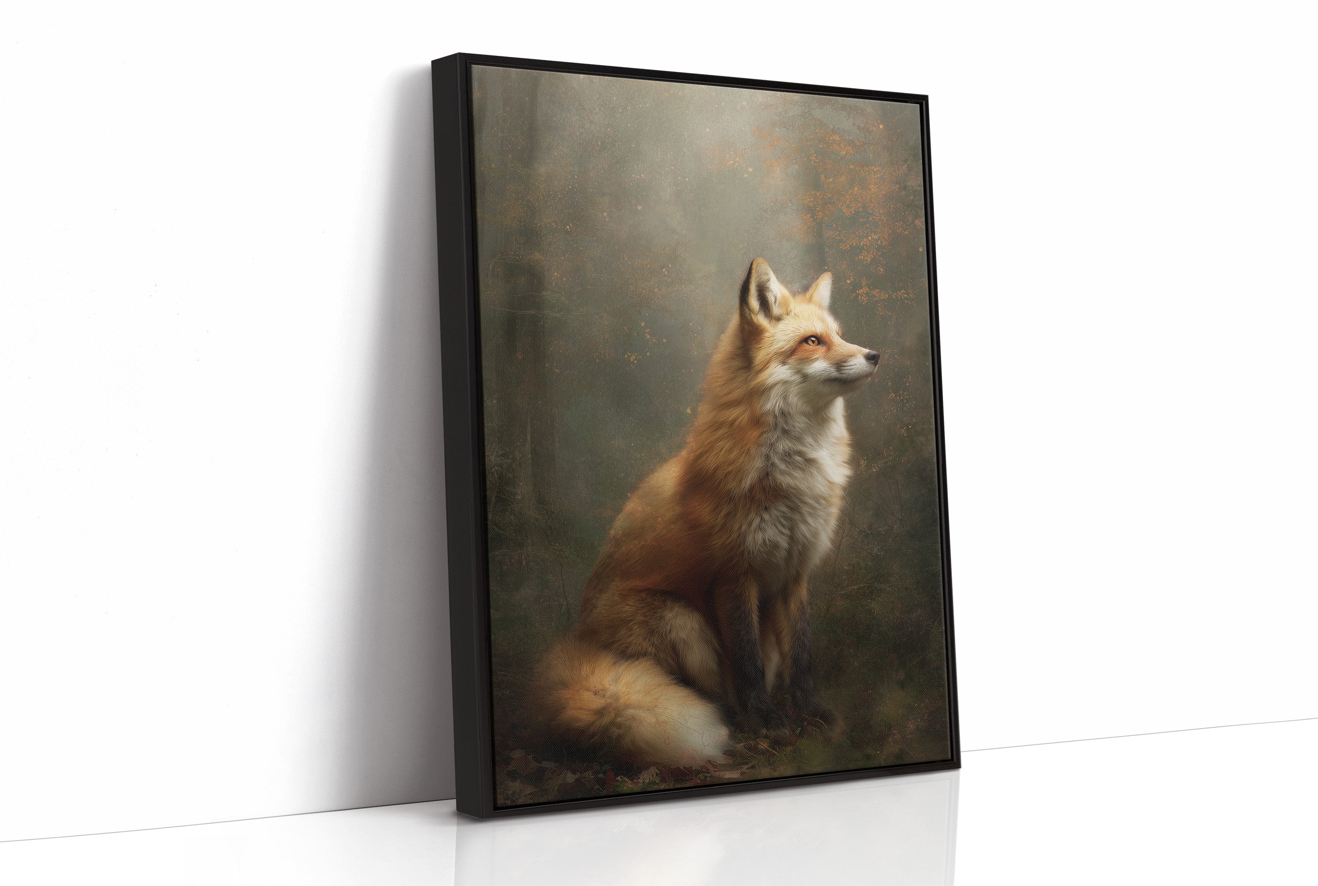 Noble Fox Against Autumn Mist