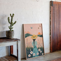 Sunset Stroll in Wildflower Dreams