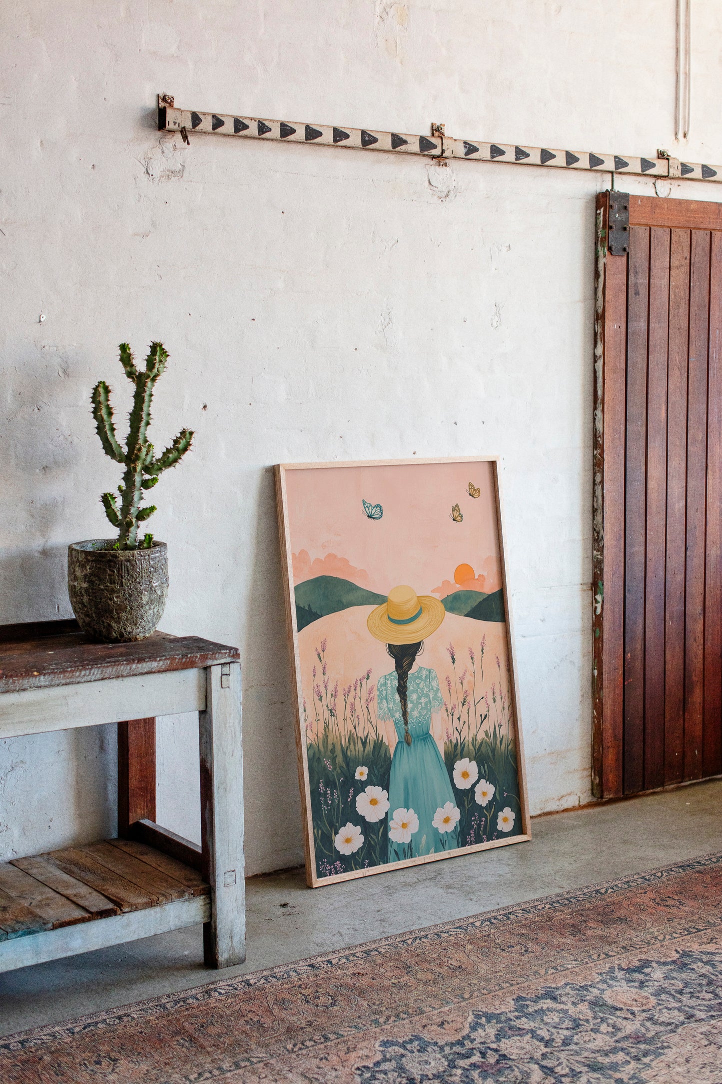 Sunset Stroll in Wildflower Dreams