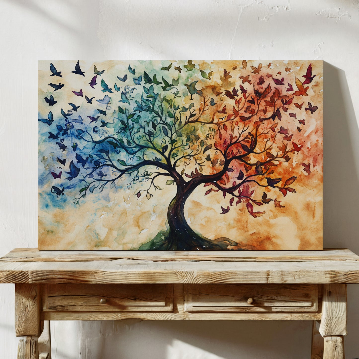 Seasons Dance Through Bird Wings