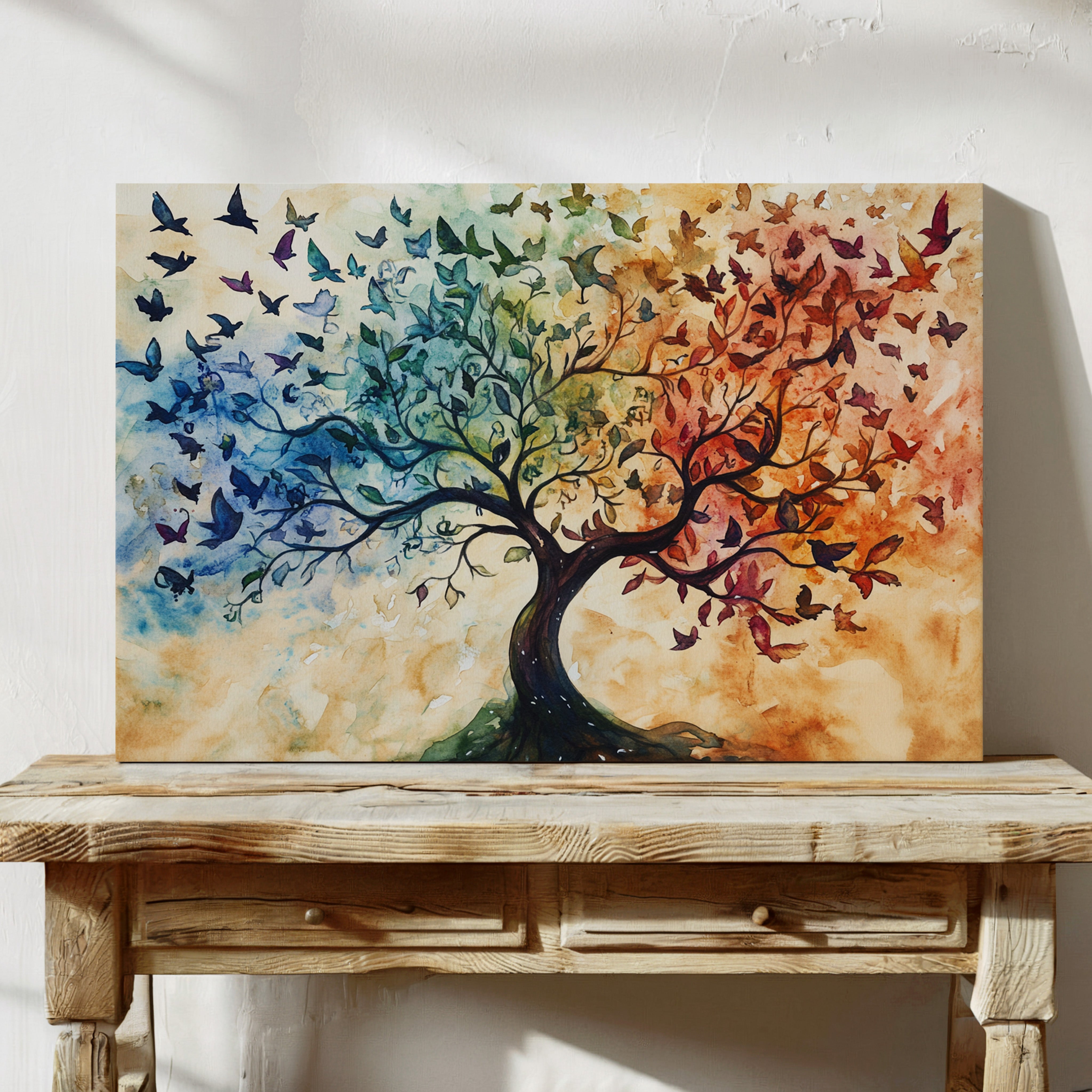 Seasons Dance Through Bird Wings