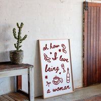 Sweet Moments In Burgundy Lines