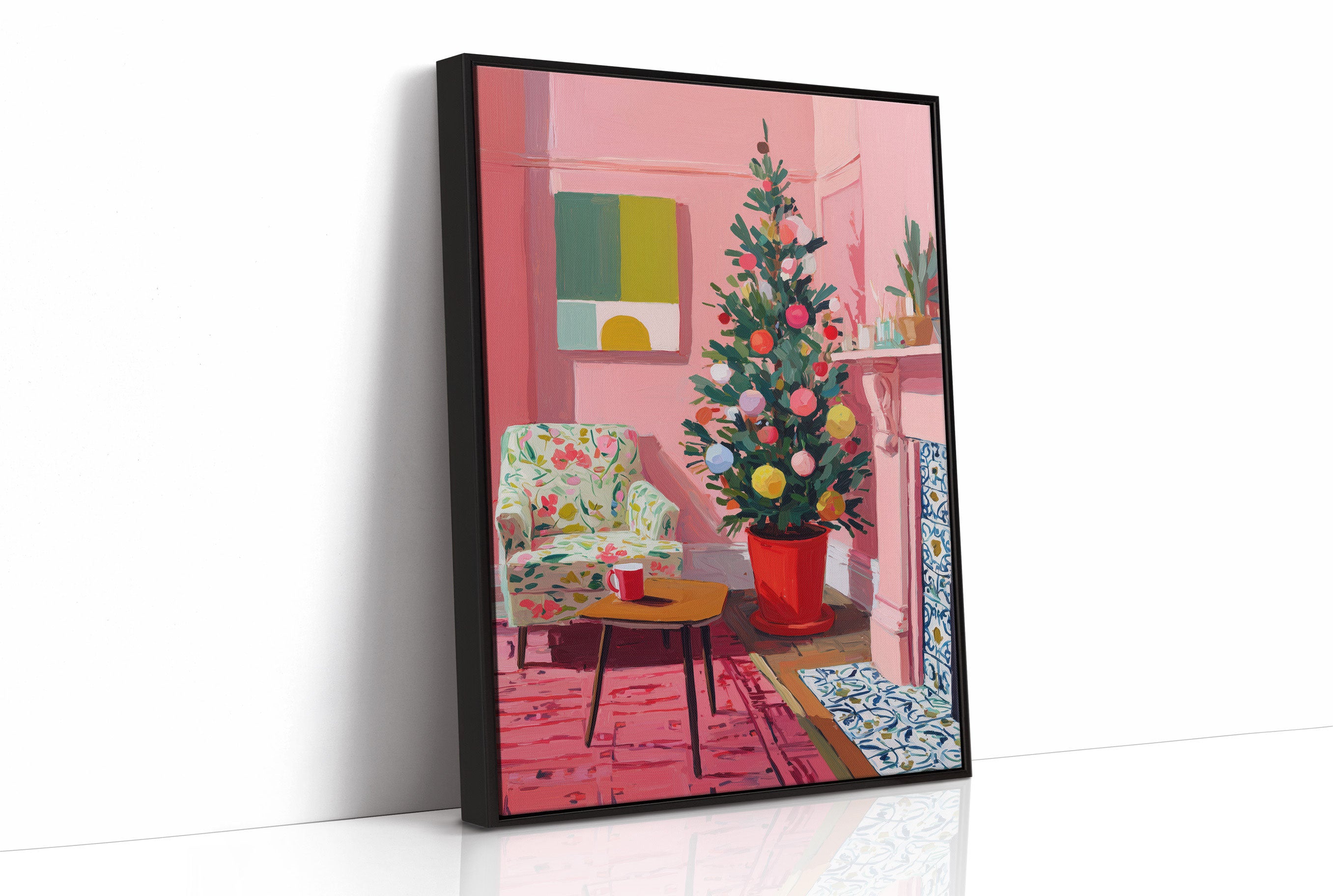 Festive Pink Room Glows Sweet