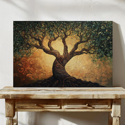 Ancient Olive Dances At Dawn