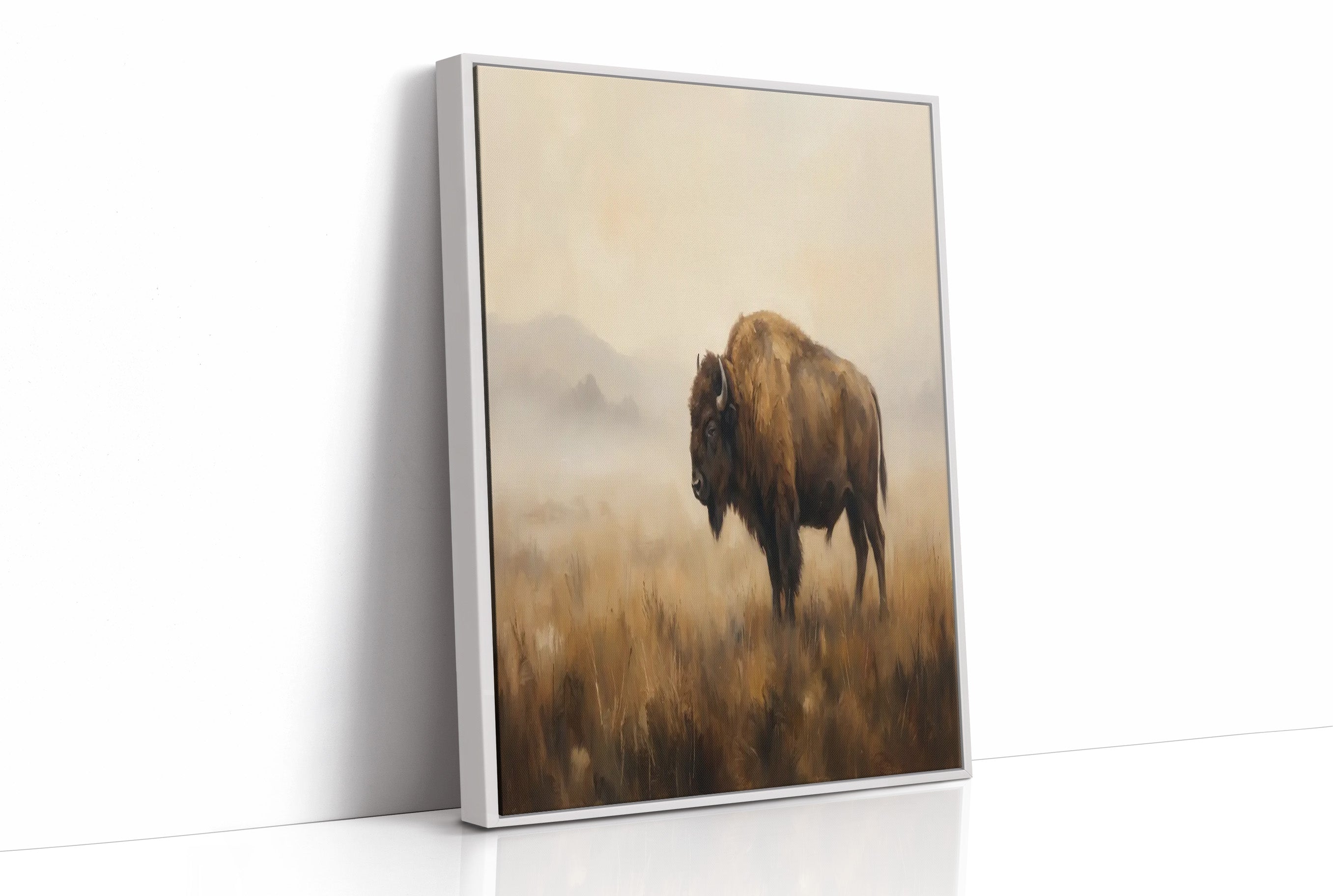 Bison in the Amber Haze