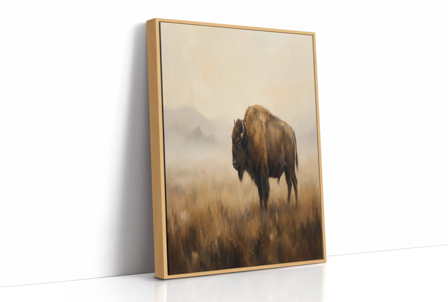 Bison in the Amber Haze