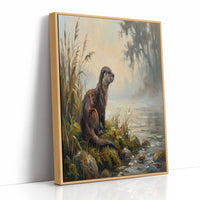 Otter on the Mossy Bank