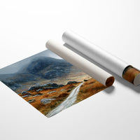 Autumn Path Through Highland Mists