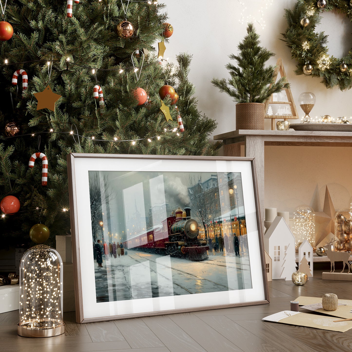 Winter Steam Meets City Lights