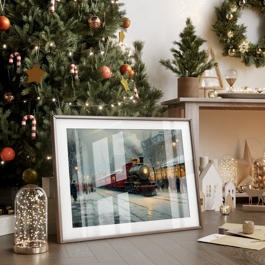 Winter Steam Meets City Lights