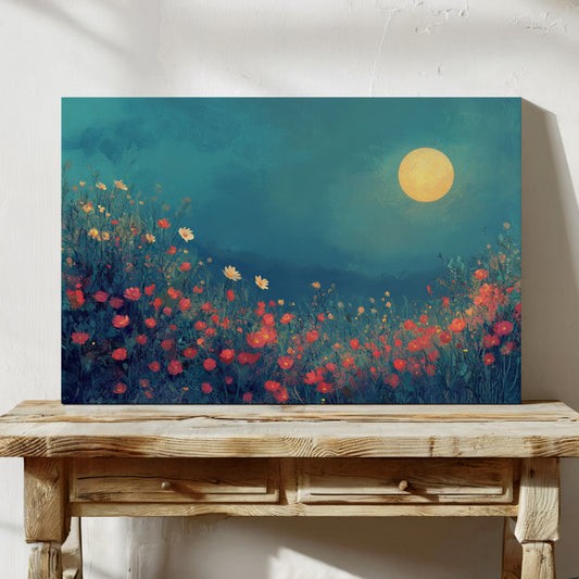 Poppies Dance Under Summer Moon