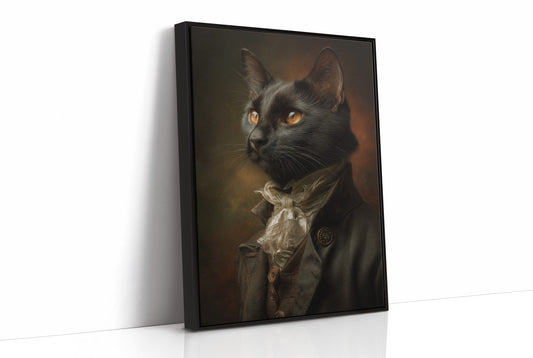 Noble Feline In Regal Attire