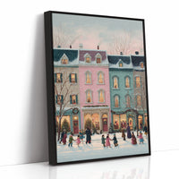 Winter Lights Dance Through Town Square