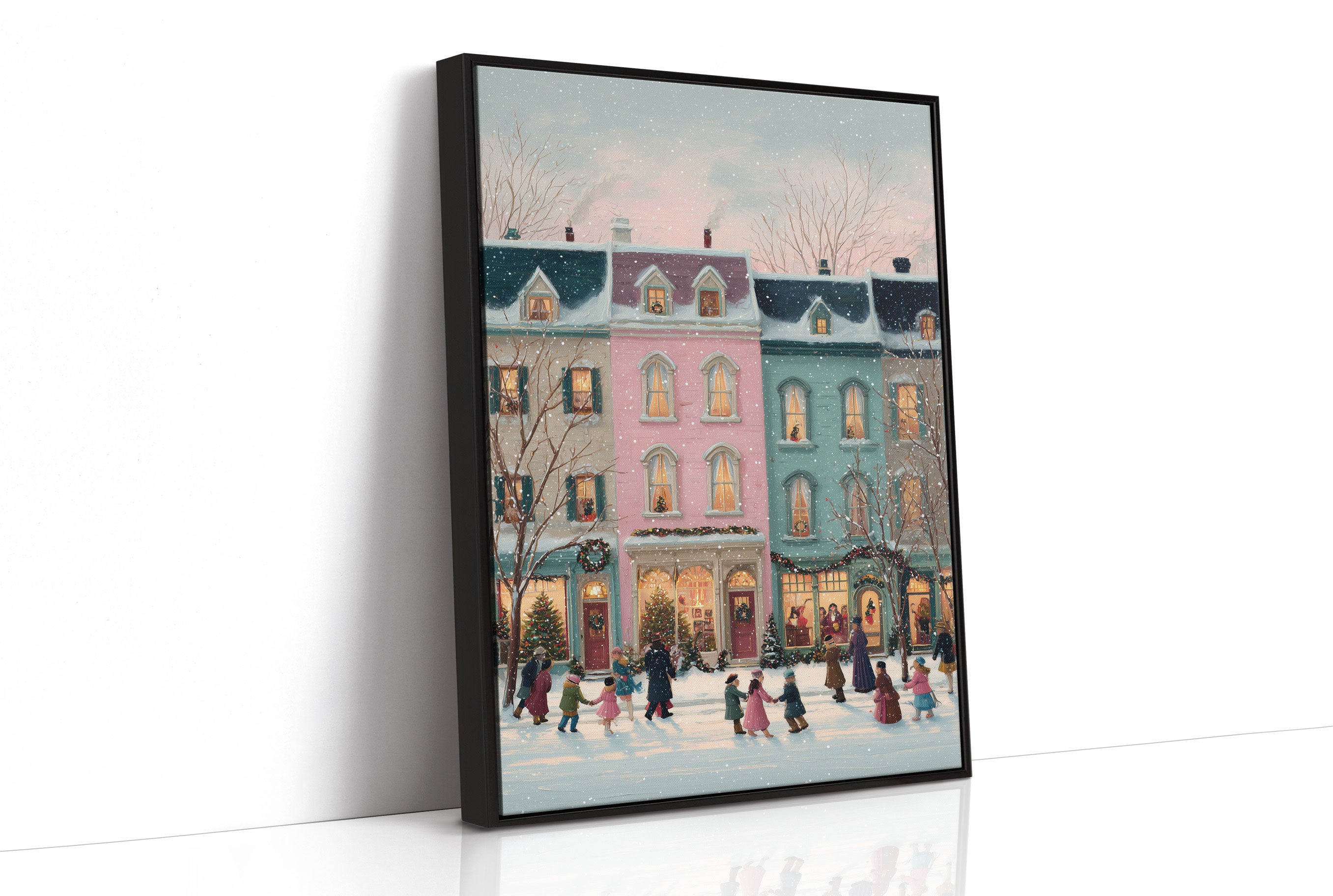 Winter Lights Dance Through Town Square