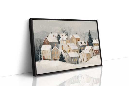 Silent Village Under Winter's Veil