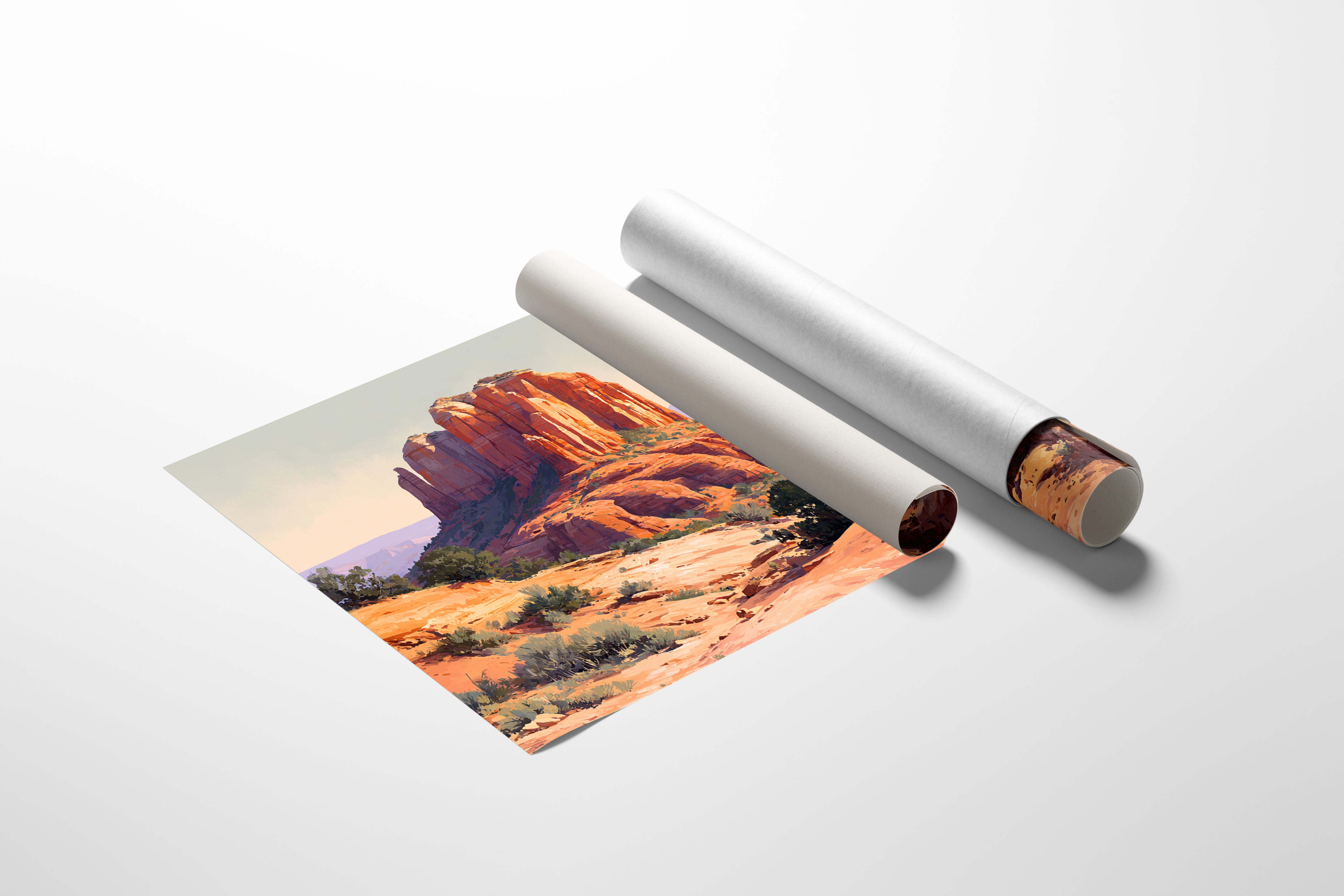 Sandstone Giants Guard Desert Dawn