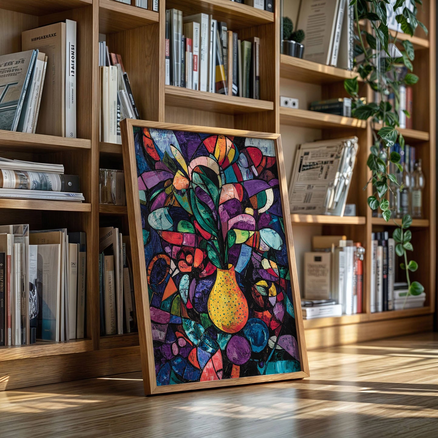 Midnight Garden Blooms In Glass
