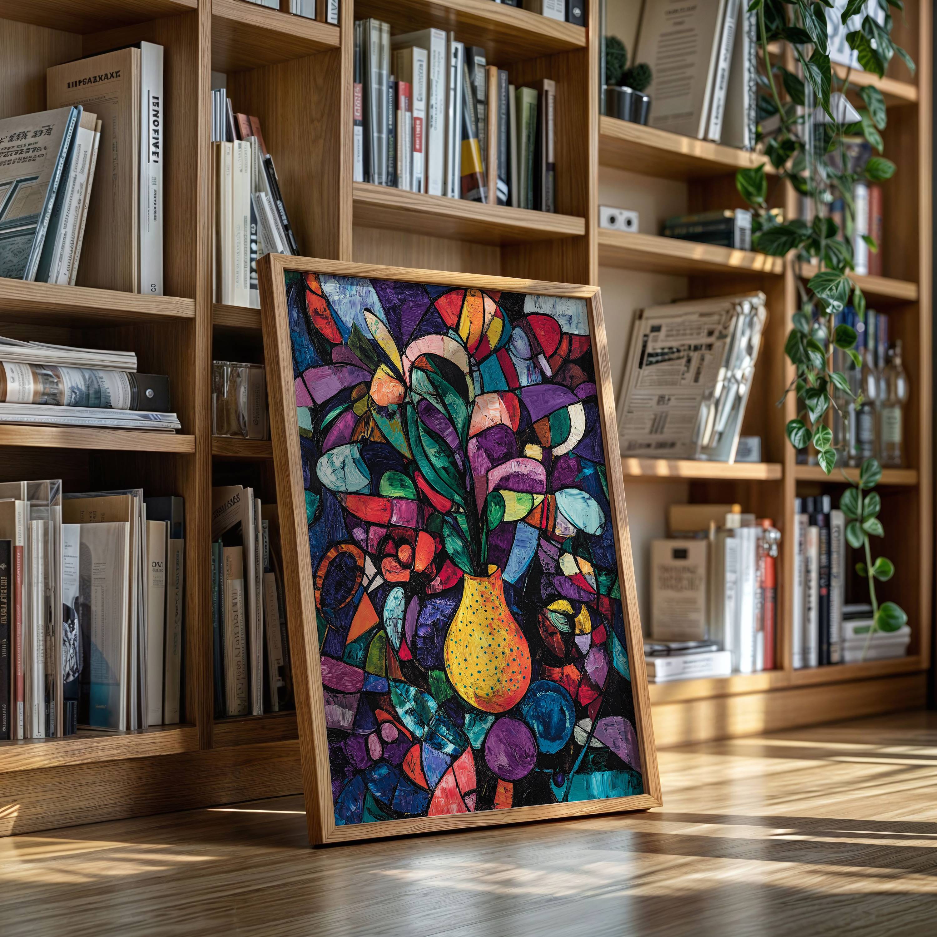 Midnight Garden Blooms In Glass