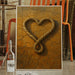 Lassoed Heart Western Rope Art