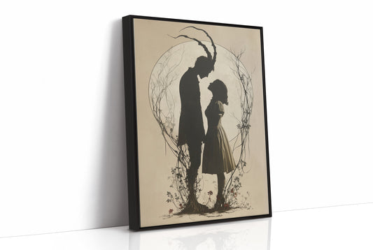 Moonlit Silhouettes In Ancient Tale