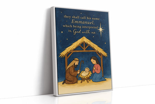 Starlit Manger Under Midnight Blue