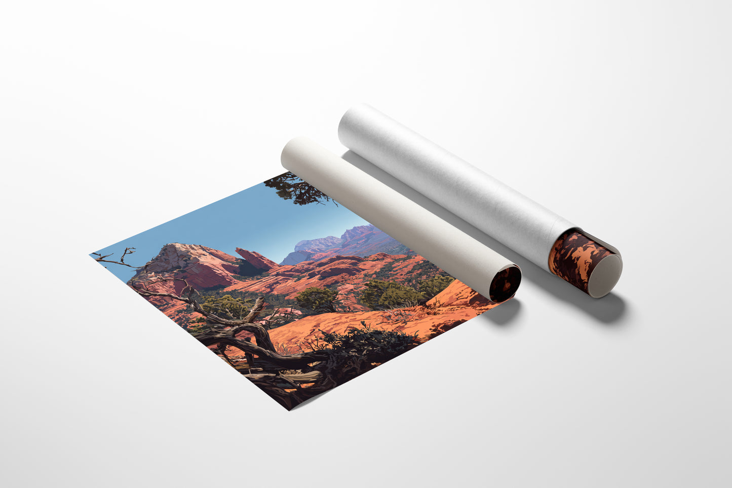 Twisted Juniper Frames Desert Peaks