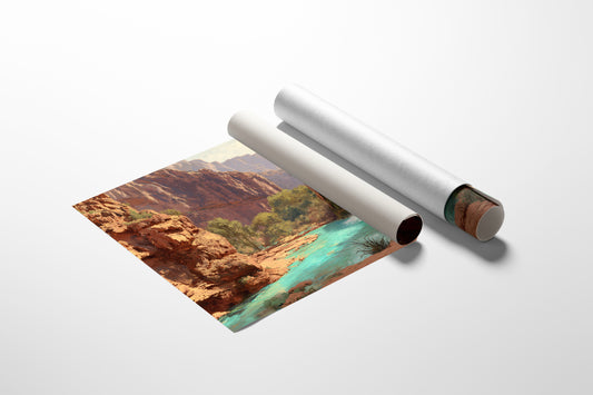 Turquoise Waters Meet Desert Walls