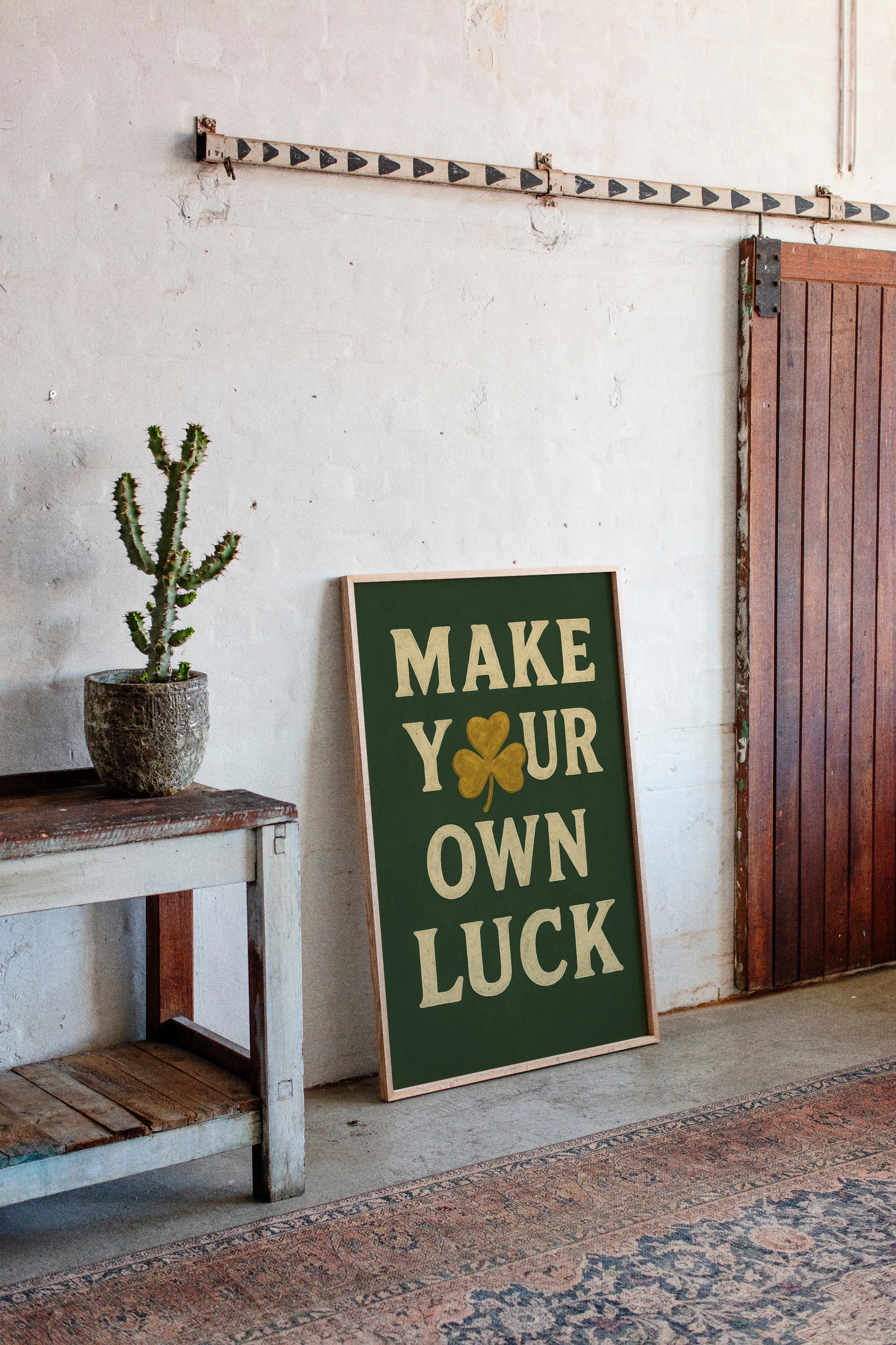 Make Your Own Luck Shamrock Print