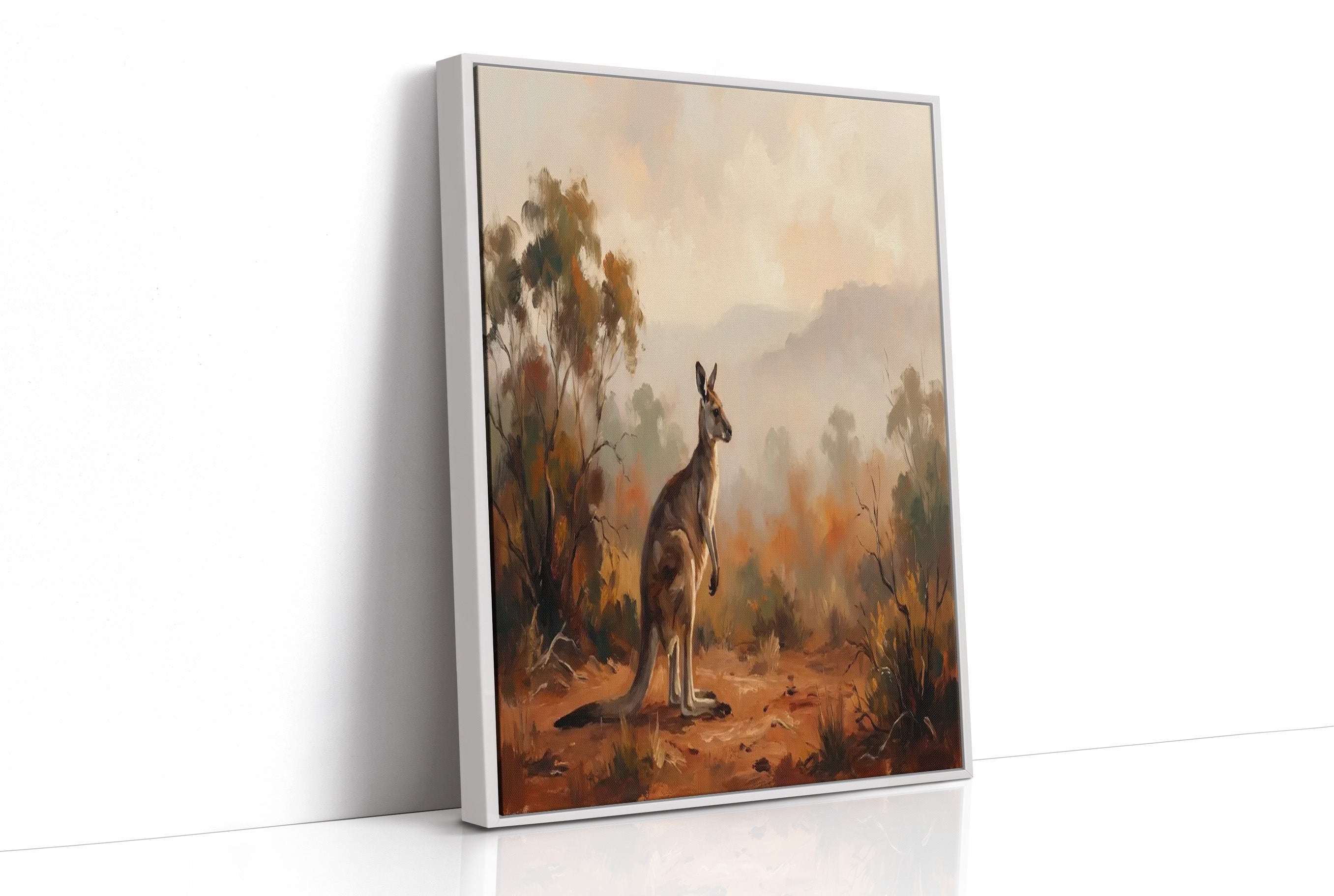 Kangaroo in the Outback Haze