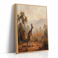 Kangaroo in the Outback Haze