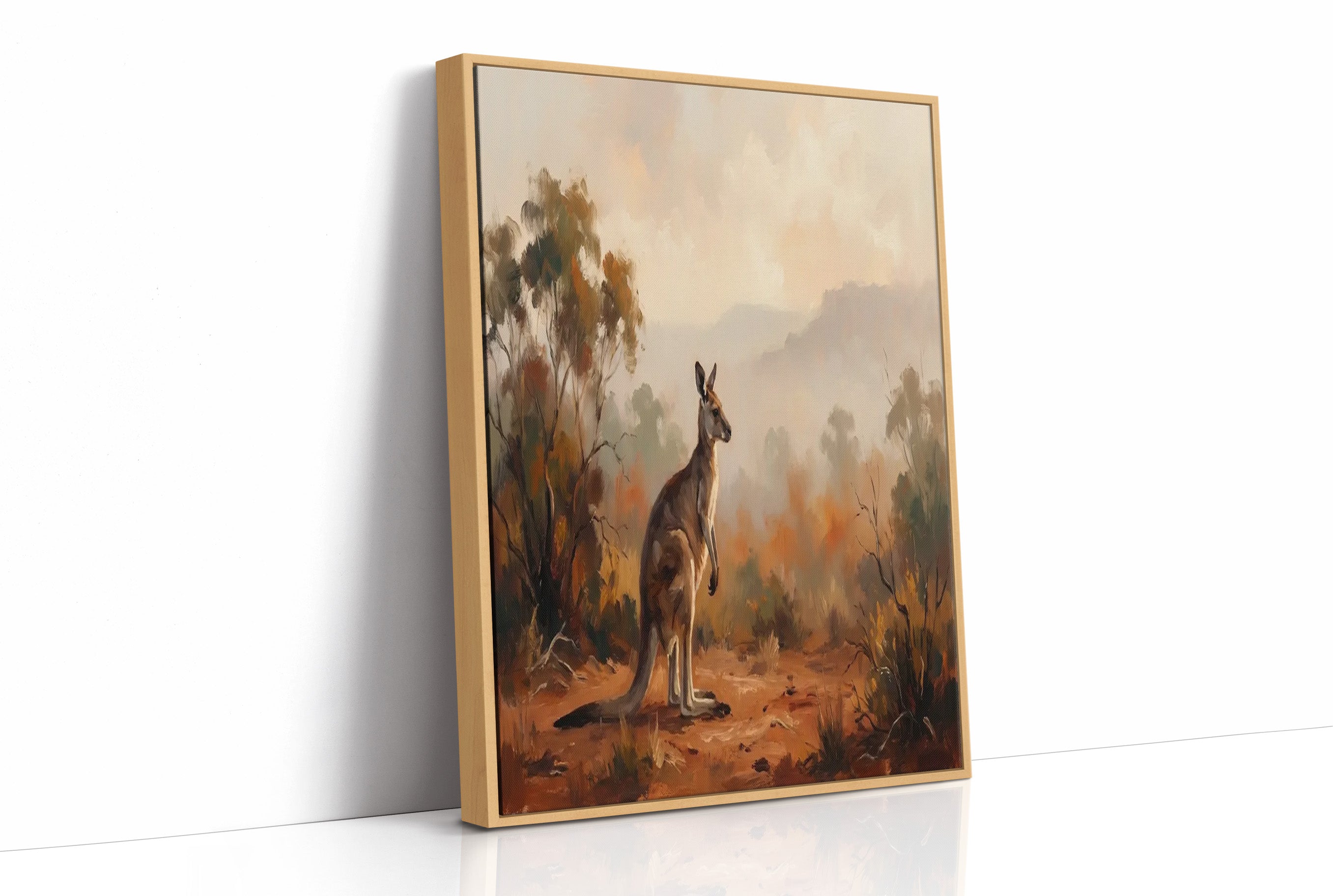 Kangaroo in the Outback Haze