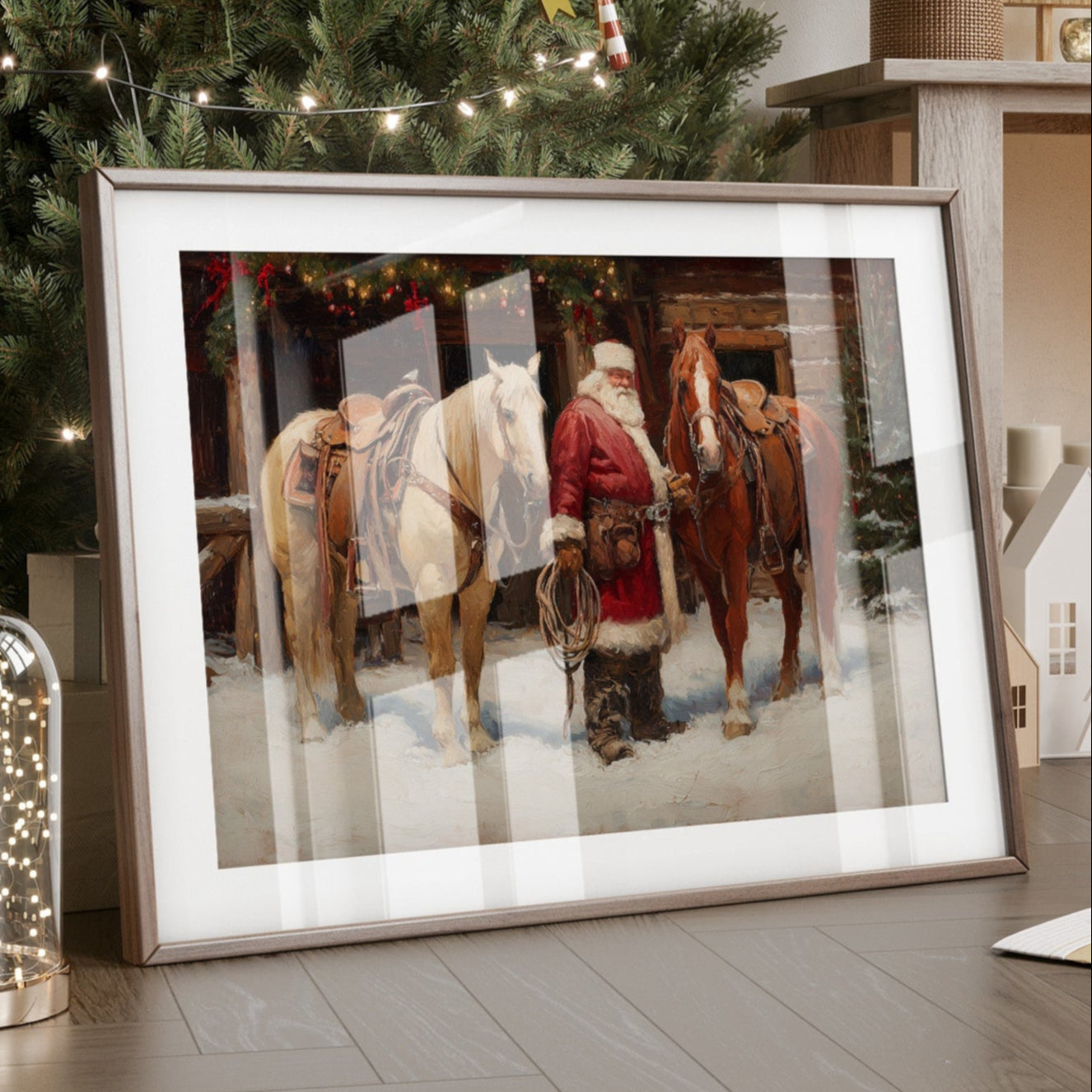 Ranch Horses Share Christmas Eve Magic