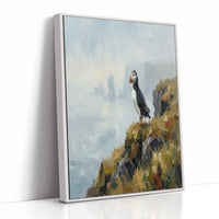 Puffin on the Cliff's Edge