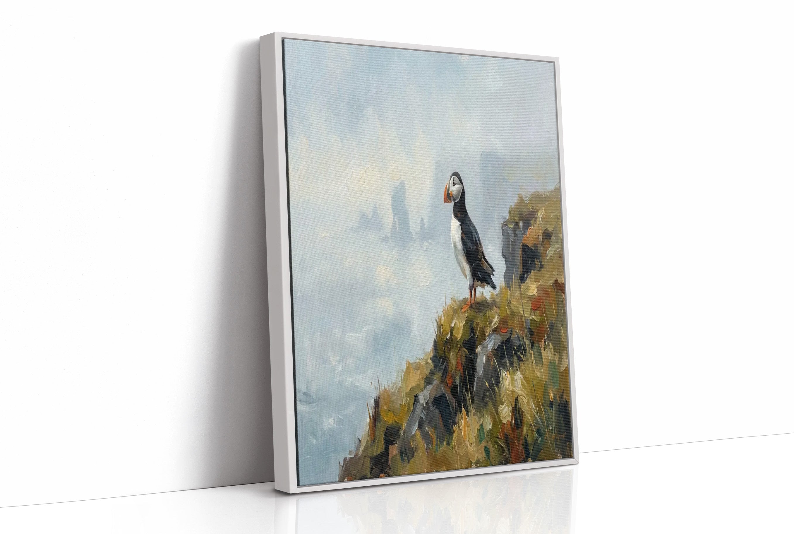 Puffin on the Cliff's Edge