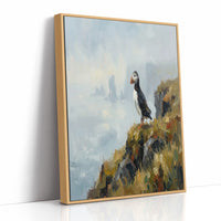 Puffin on the Cliff's Edge