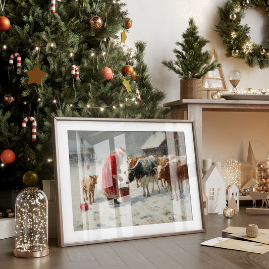 Winter Barn Brings Christmas To Cows