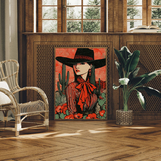 Scarlet Ribbons Dance Through Cactus Gardens