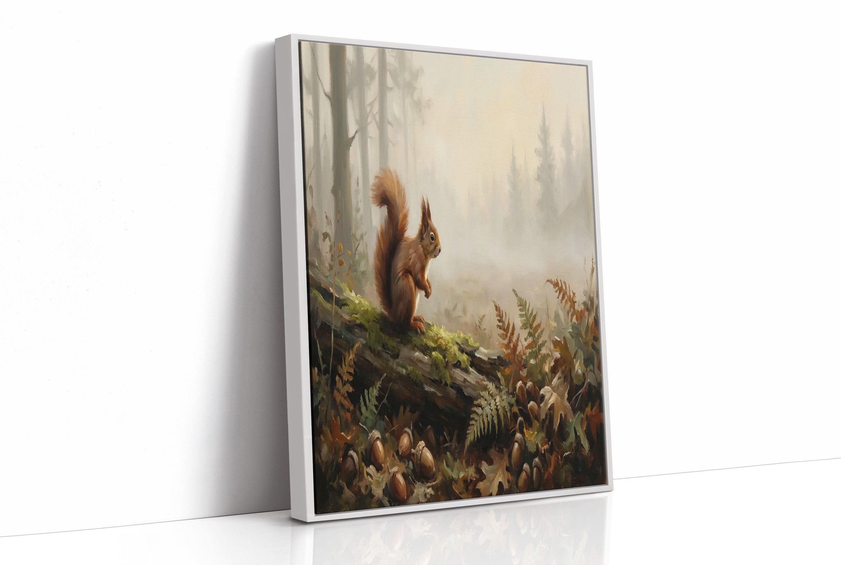Squirrel Among the Acorns