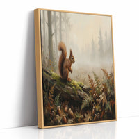 Squirrel Among the Acorns