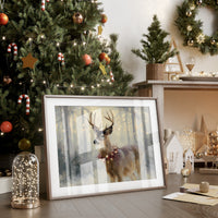 Winter Forest Crowns Noble Stag