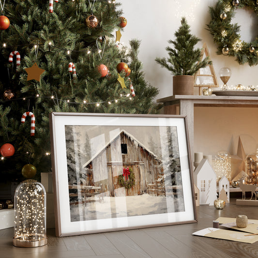Winter Finds The Old Barn Door